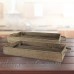 Laurel Foundry Modern Farmhouse 2 Piece Wood/Metal Tray Set LRFY8304